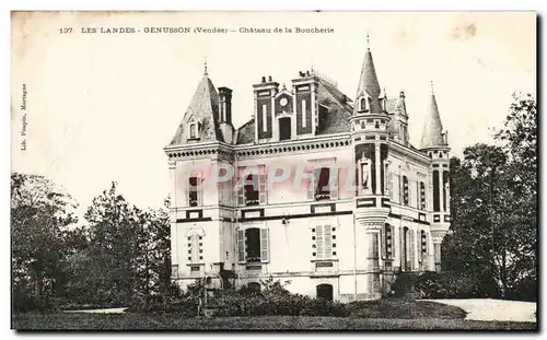 Ansichtskarte AK Les Landes Genusson Chateau de la Boucherie