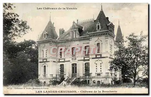 Cartes postales Vendee Les landes Genusson Chateau de la Boucherie