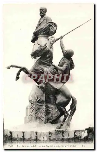 Cartes postales La Rochelle La Statue d'Eugene Fromentin Cheval