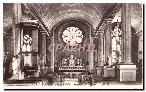 Ansichtskarte AK Tonnay Charente Interieur de I&#39Eglise