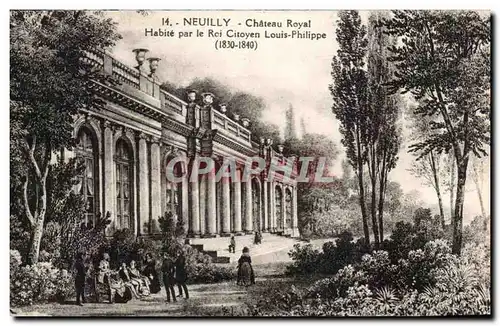 Ansichtskarte AK Neuilly Chateau Royal Habite par le Roi Citoyen Louis Philippe 1830 1840