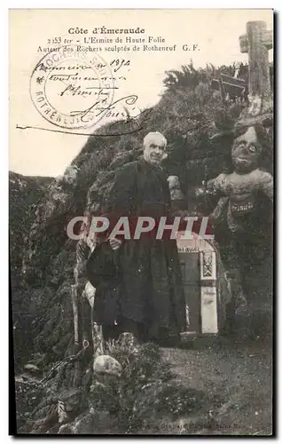 Cartes postales Cote d&#39Emeraude L&#39Ermite de Haute Fulie Auteur des Rochers