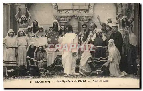 Cartes postales Blain 1924 Les Mysteres du Christ Noces de Cana