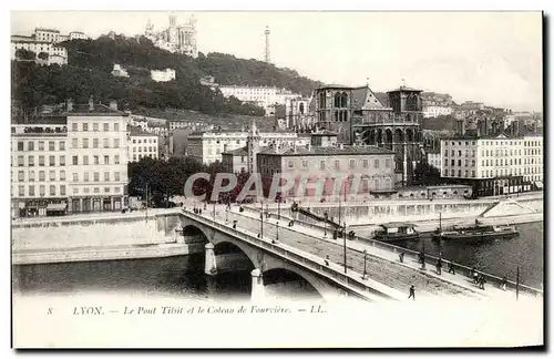 Ansichtskarte AK Lyon Le Pont Tilsit et le Coteau de Fourviere