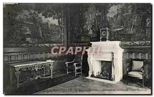 Ansichtskarte AK La Rochelle Hotel de Ville Cabinet et table de Jean Guiton