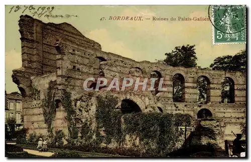 Cartes postales Bordeaux Ruines Du Palais Gallien