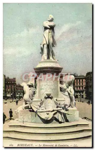 Ansichtskarte AK Bordeaux Le Monument De Gambetta