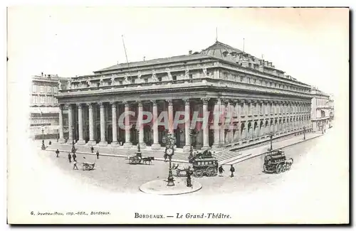 Cartes postales Bordeaux Le Grand Theatre