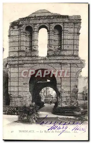 Cartes postales Bordeaux La Ruine Du Palais Gallien