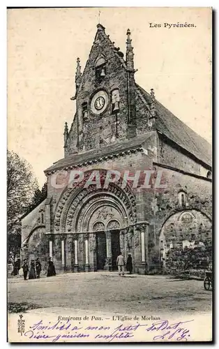 Cartes postales Les Pyrenees Environs De Pau L'Eglise De Morlaas