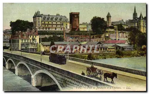 Cartes postales Pau Pont De Jurancon Et Le Chateau