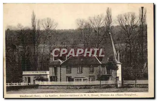 Cartes postales Cocherel La Ramiere derniere residence de M A Briand Ministre des Affaires Etrangeres