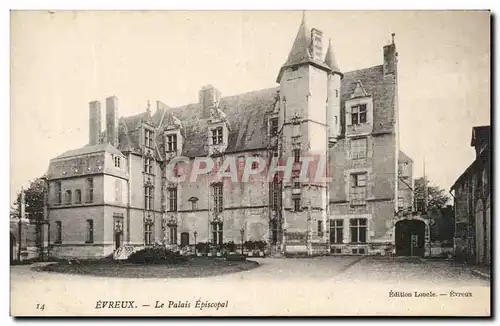 Cartes postales Evreux Le Palais Episcopal