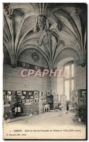 Cartes postales Dreux Salle du Rez de Chaussee de I&#39Hotel de Ville