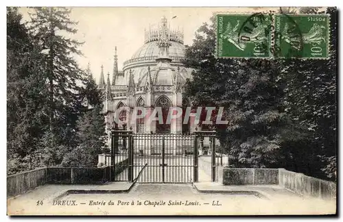 Ansichtskarte AK Dreux Entree du Parc a la Chapelle Saint Louis