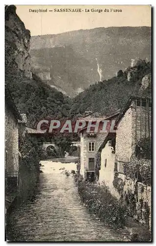 Cartes postales Dauphine Sassenage La Gorge du Furon