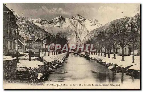 Cartes postales Dauphine Bourg D&#39Osians La Rives Et La Grande Lance d&#39Allemont