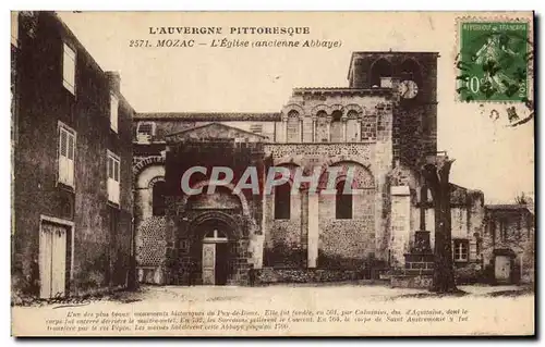 Ansichtskarte AK L&#39Auvergne Pittoresque Mozac L&#39Eglise Ancienne abbaye