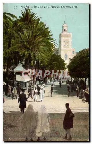 Ansichtskarte AK Alger Un Coin de la Place du Gouvernement Algerie