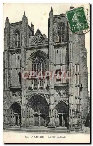 Cartes postales Nantes La Cathedrale