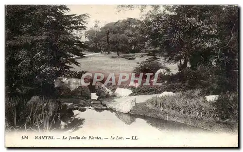 Ansichtskarte AK Nantes Le Jardin des Plantes Le lac