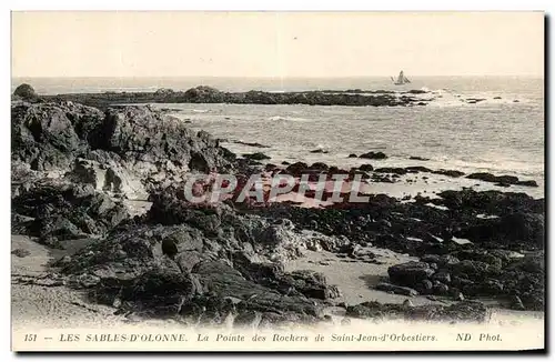 Cartes postales Les Sables D'Olonne La Pointe des Rochers de Saint Jean d'Orbestiers