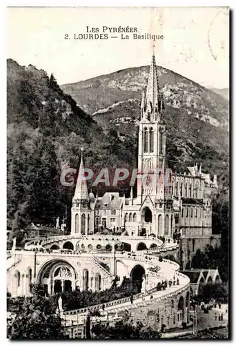 Cartes postales Lourdes La Basilique