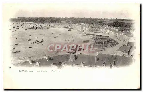 Ansichtskarte AK Cancale Le Mole Bateaux