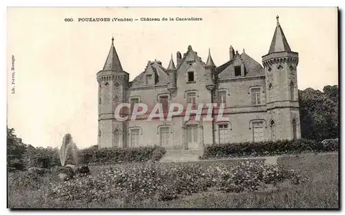 Ansichtskarte AK Pouzauges Chateau De La Cacaudiere