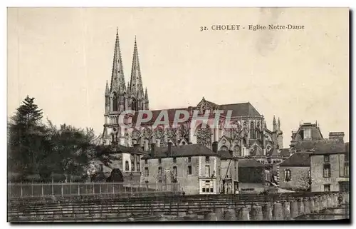 Cartes postales Cholet Eglise Notre Dame