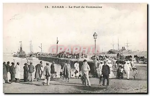 Cartes postales Dakar le Port de Commerce Senegal Bateaux
