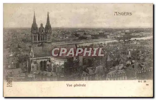 Cartes postales Angers Vue Generale