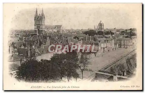 Cartes postales Angers vue Generale Prise Du Chateau