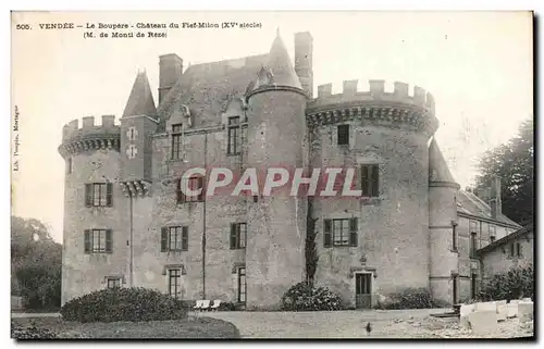 Cartes postales Vendee Le Boupere Chateau Du Fief Milon