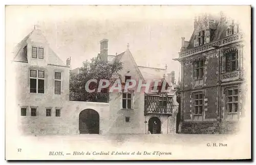 Cartes postales Blois hotels Du Cardinal D&#39Amboise Et Du Duc d&#39Epernon