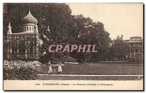 Ansichtskarte AK Strasbourg Le Kiosque Oriental A L&#39Orangerie