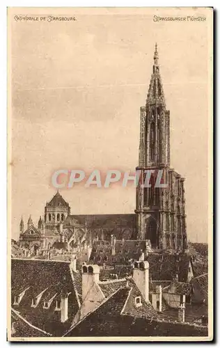 Cartes postales Cathedrale De Strasbourg Strassburger Munsier