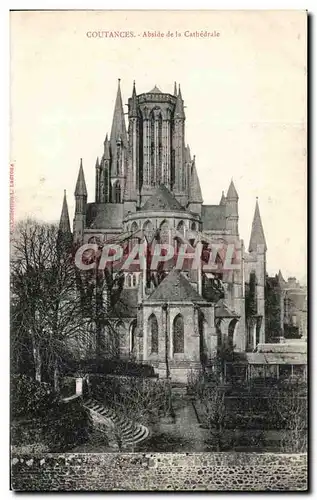 Ansichtskarte AK Coutances Abside De La Cathedrale