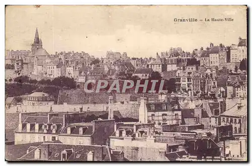 Cartes postales Granville La Haute Ville