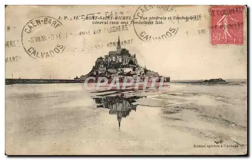 Cartes postales Mont Saint Michel Vue Generale et Tombelaine