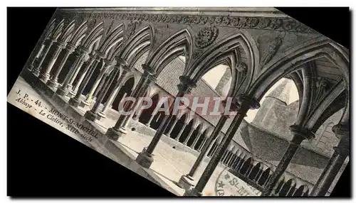 Cartes postales Le Mont Saint Michel Abbaye Le Cloitre