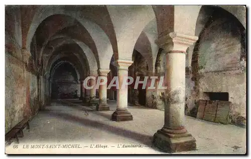 Cartes postales Le Mont Saint Michel L&#39Abbaye L&#39Aumonerie