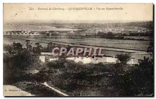 Cartes postales Environs de Cherbourg Querquebville Vue sur Equeurdreville