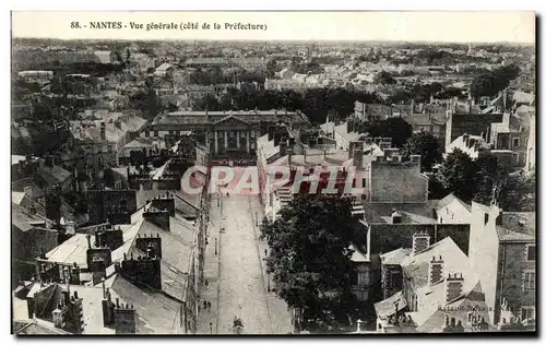 Cartes postales Nantes Vue Generale cote de la Prefecture