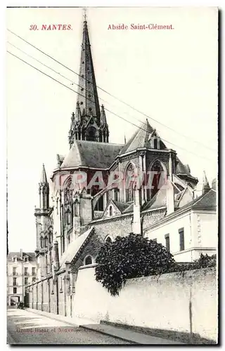 Cartes postales Nantes Abside Saint Clement