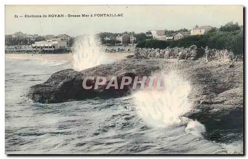 Cartes postales Environs de Royan Grosse Mer a Pontaillac