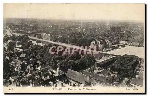 Cartes postales Troyes Vue Sur la Prefecture