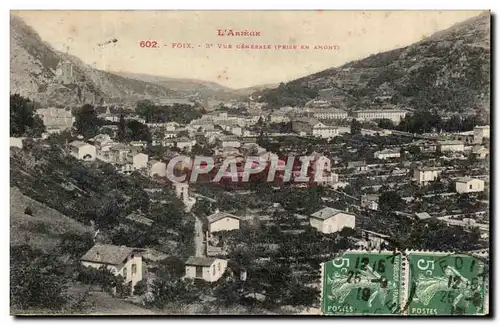 Cartes postales Foix Vue generale prise en amont