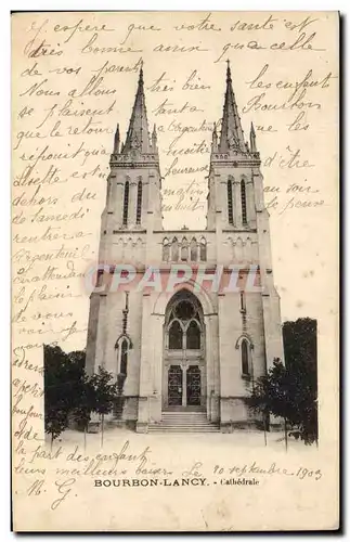 Cartes postales Bourbon Lancy Cathedrale