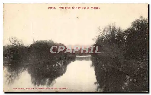 Cartes postales Bayon Vue Prise du Pont sur la Moselle